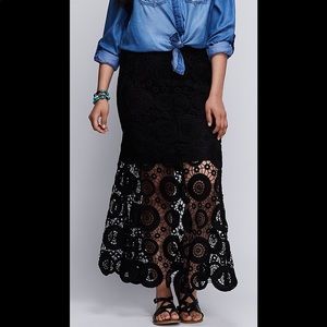 Lane Bryant Size 20 Crochet Lace Skirt